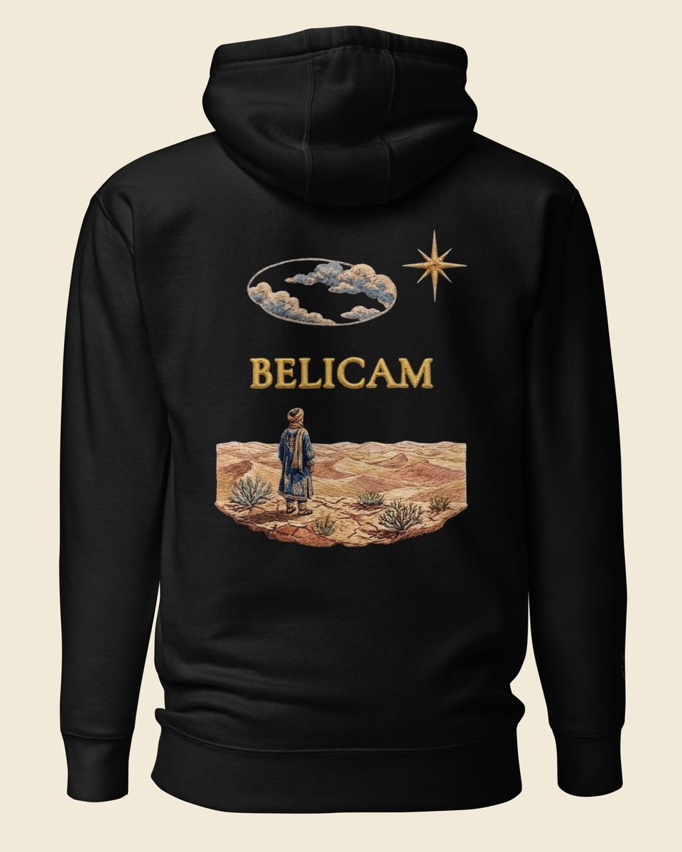 Sweat à capuche BELICAM Le Désert — visuel dos