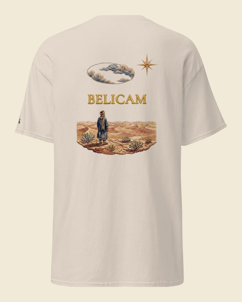 T-shirt BELICAM Le Désert — Naturel, visuel dos