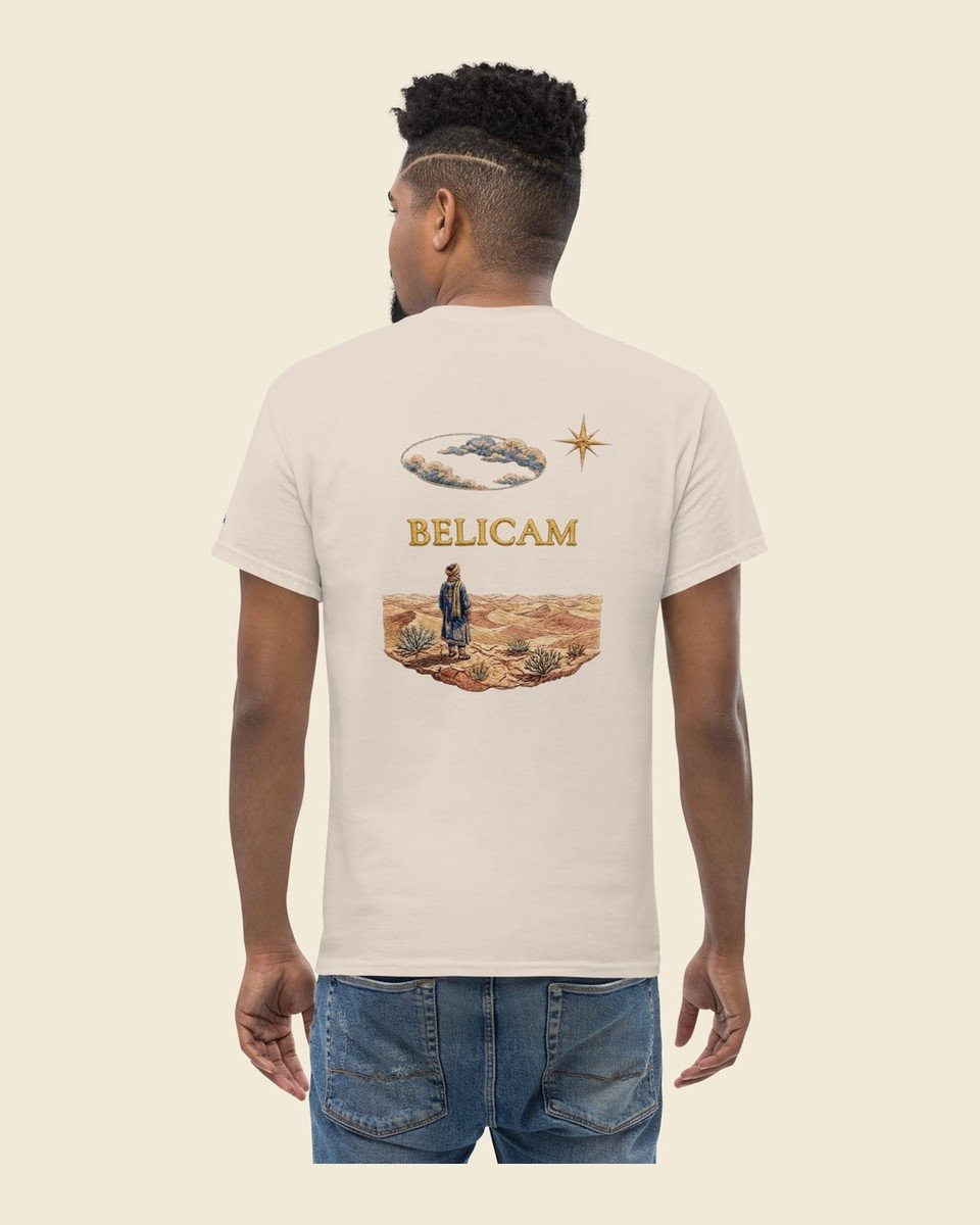 T-shirt BELICAM Le Désert — Naturel, visuel dos
