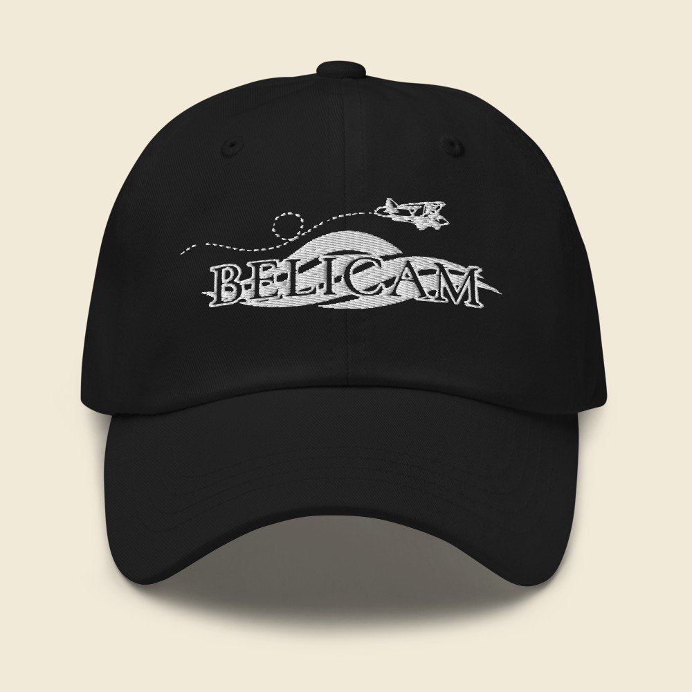 Casquette Belicam Avion — Noir, broderie logo